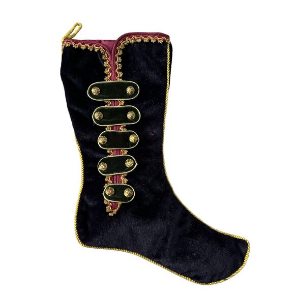 Pier 1 Imports Nutcracker Suite Elf Furry Regale Stocking - Picture 2 of 6